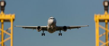 Airplane landing