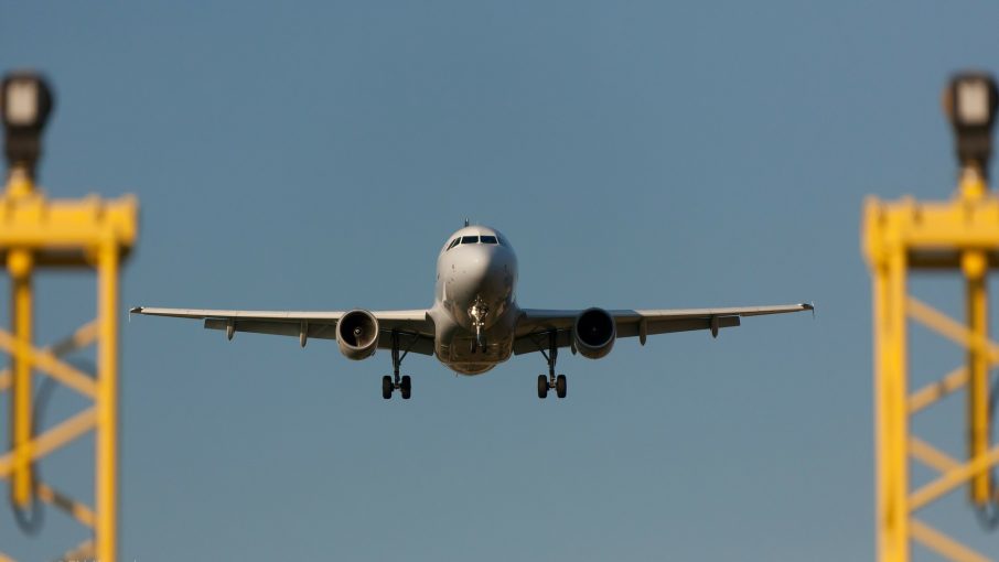 Airplane landing